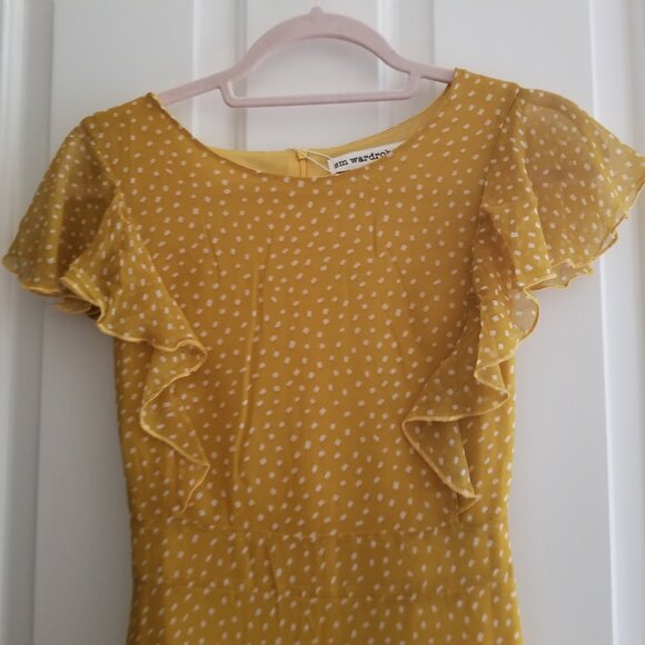 Cute fall mustard dress - Picture 5 of 7